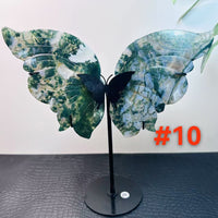 Moss Agate Bat Wing