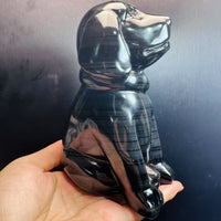 Silver Obsidian Dog