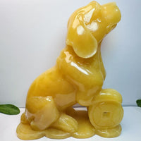 Yellow Calcite Money Dog