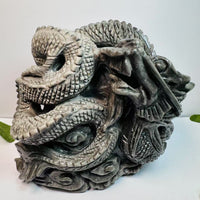 Silver Obsidian Dragon