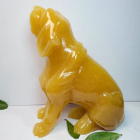 Yellow Calcite Dog