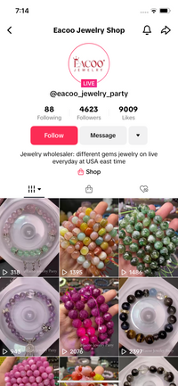 TikTok Crystal Live Show Check Out Link (Eacoo Crystal Party)
