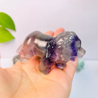 Natural Small Crystal Lion