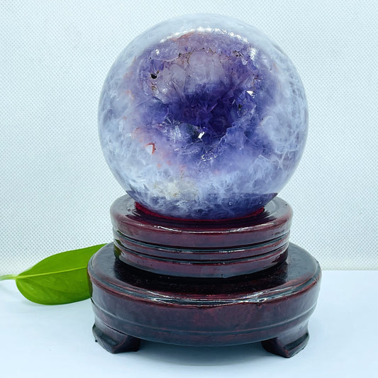 Amethyst Druzy Agate Big Sphere