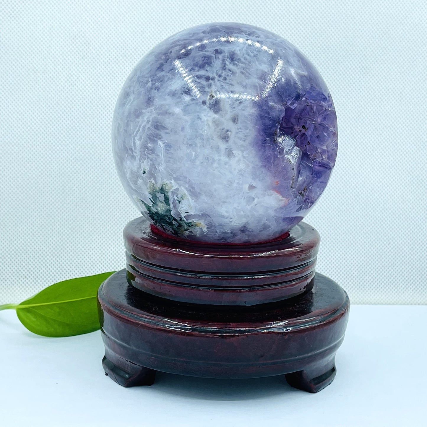 Amethyst Druzy Agate Big Sphere