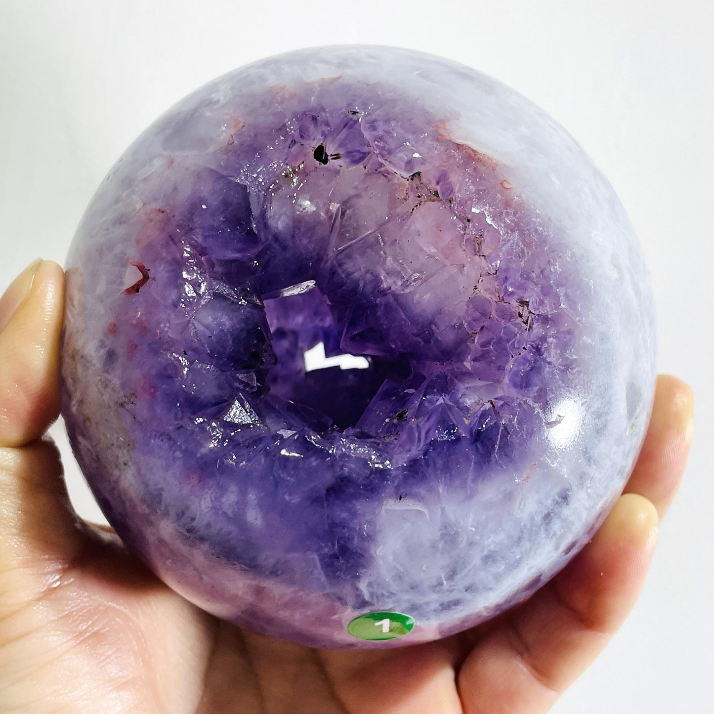 Amethyst Druzy Agate Big Sphere