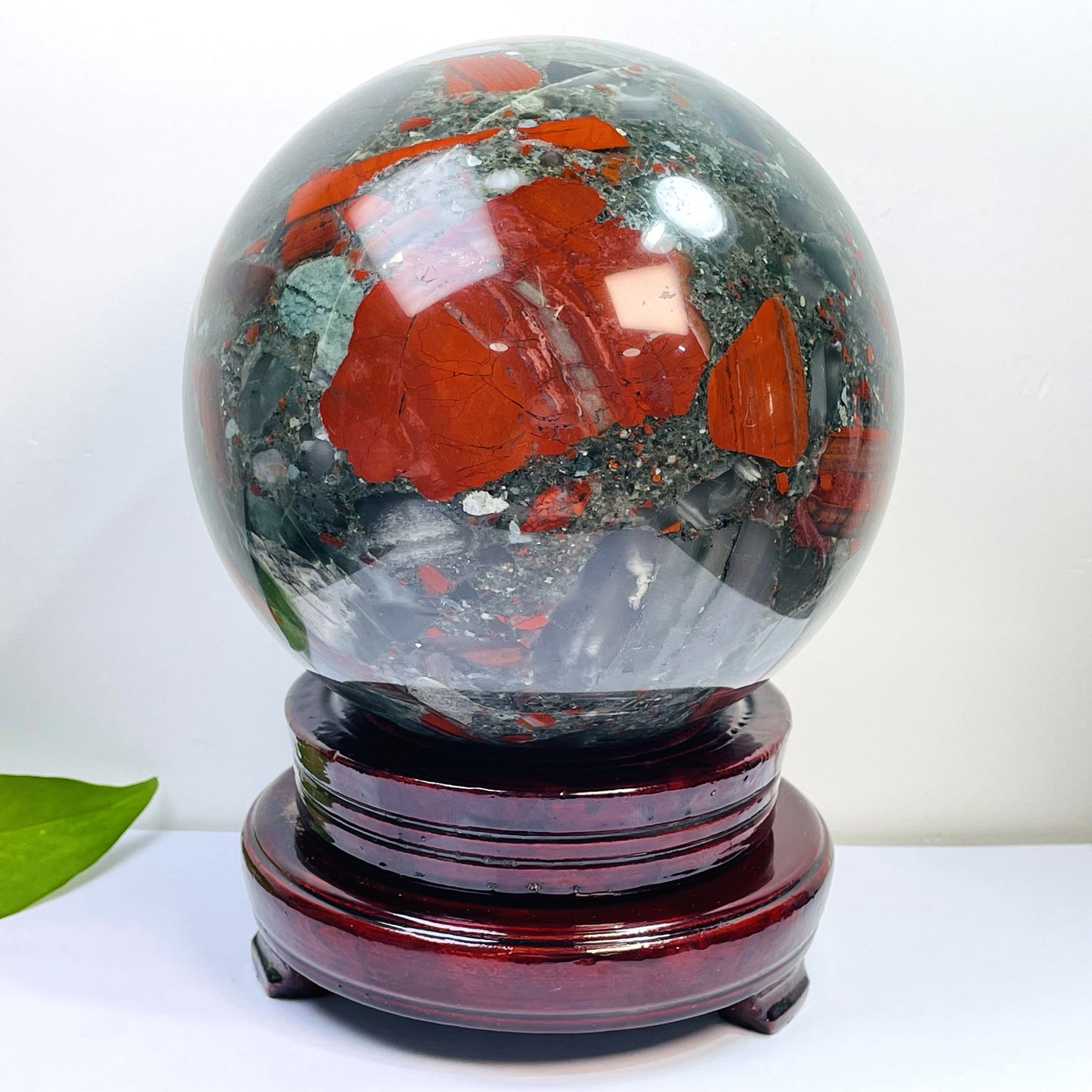 Natural Africa Big Blood Stone Sphere