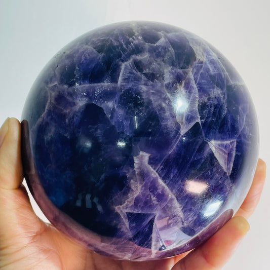 Natural Dark Amethyst Sphere