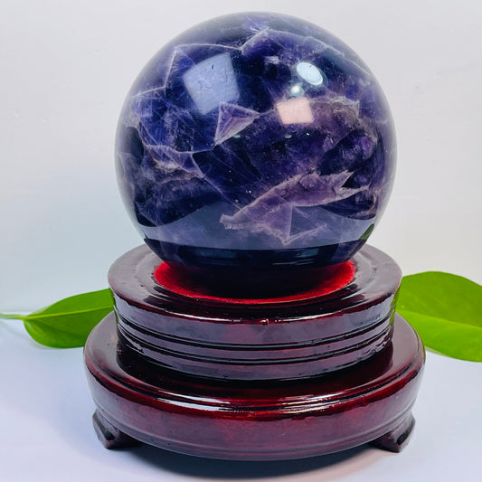 Natural Dark Amethyst Sphere