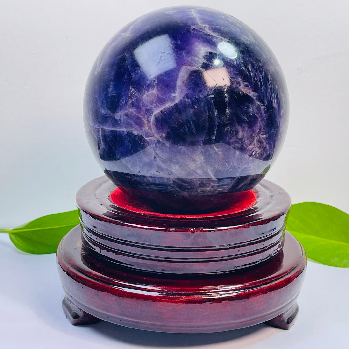 Natural Dark Amethyst Sphere