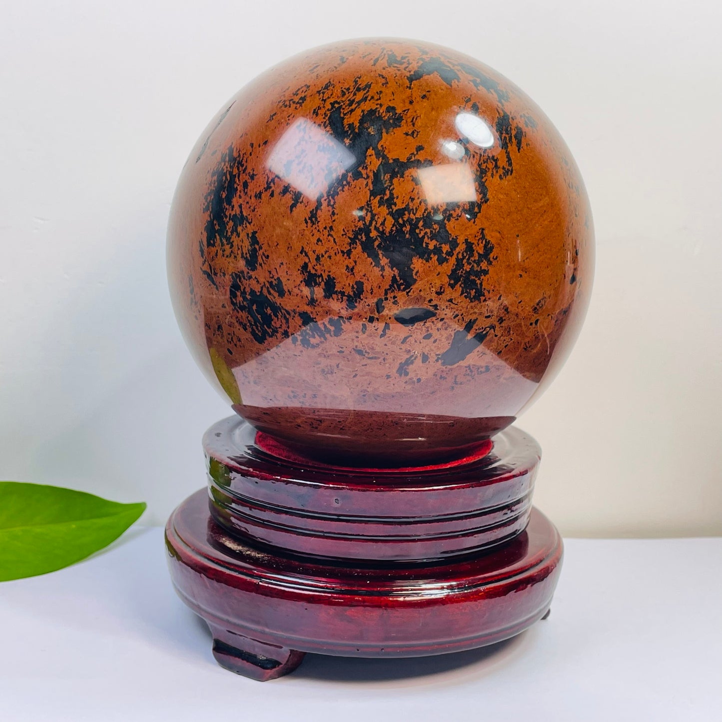 Natural Red Obsidian Sphere