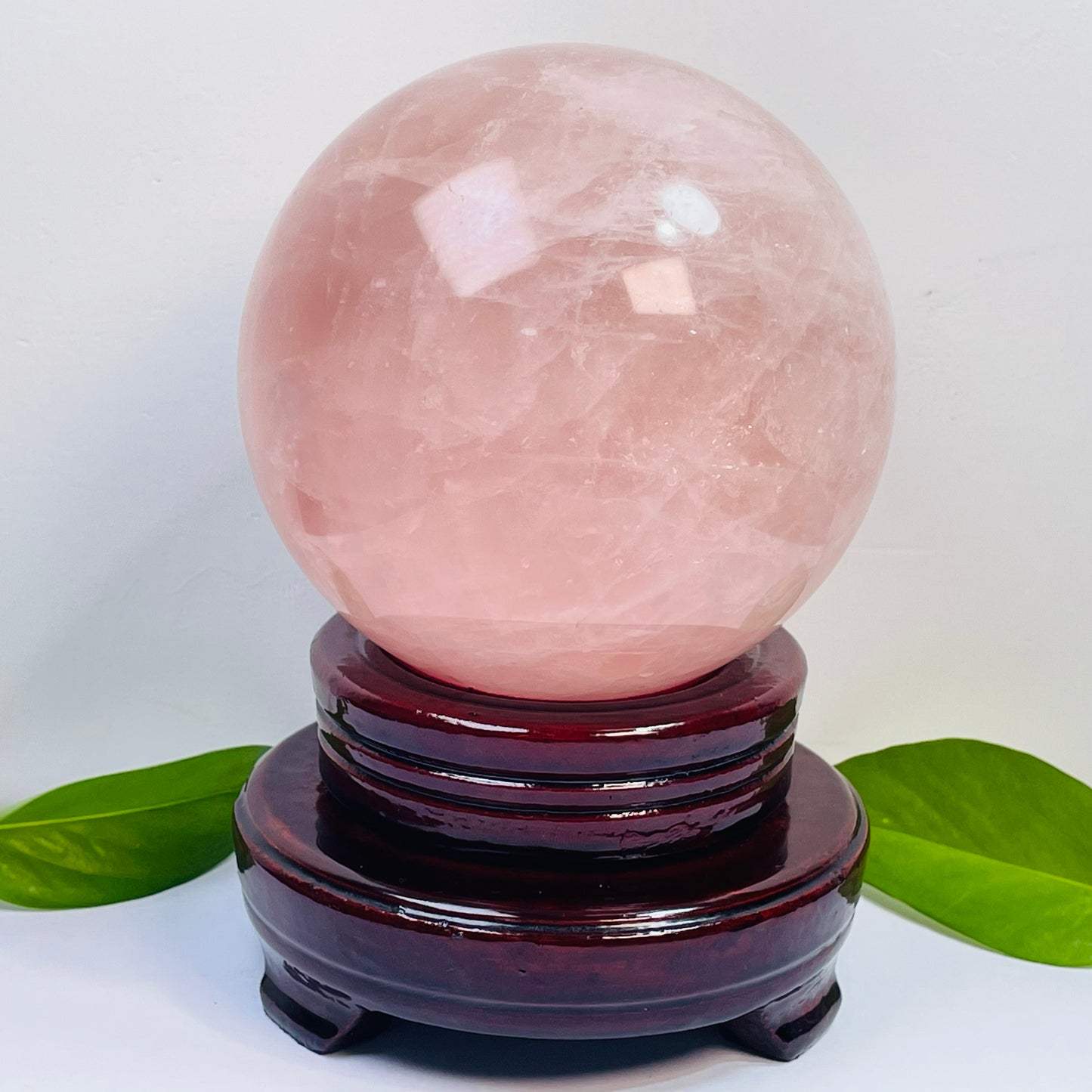 Natural Rose Quartz & Pink Quartz Crystal Sphere