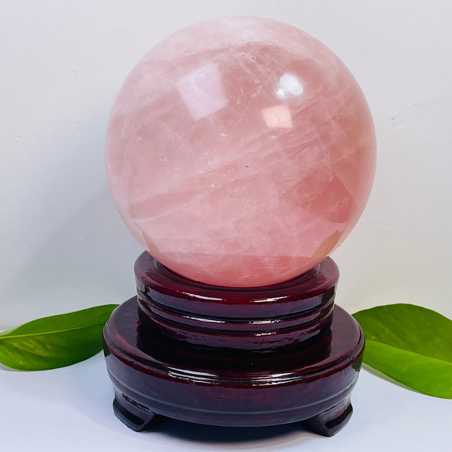 Natural Rose Quartz & Pink Quartz Crystal Sphere