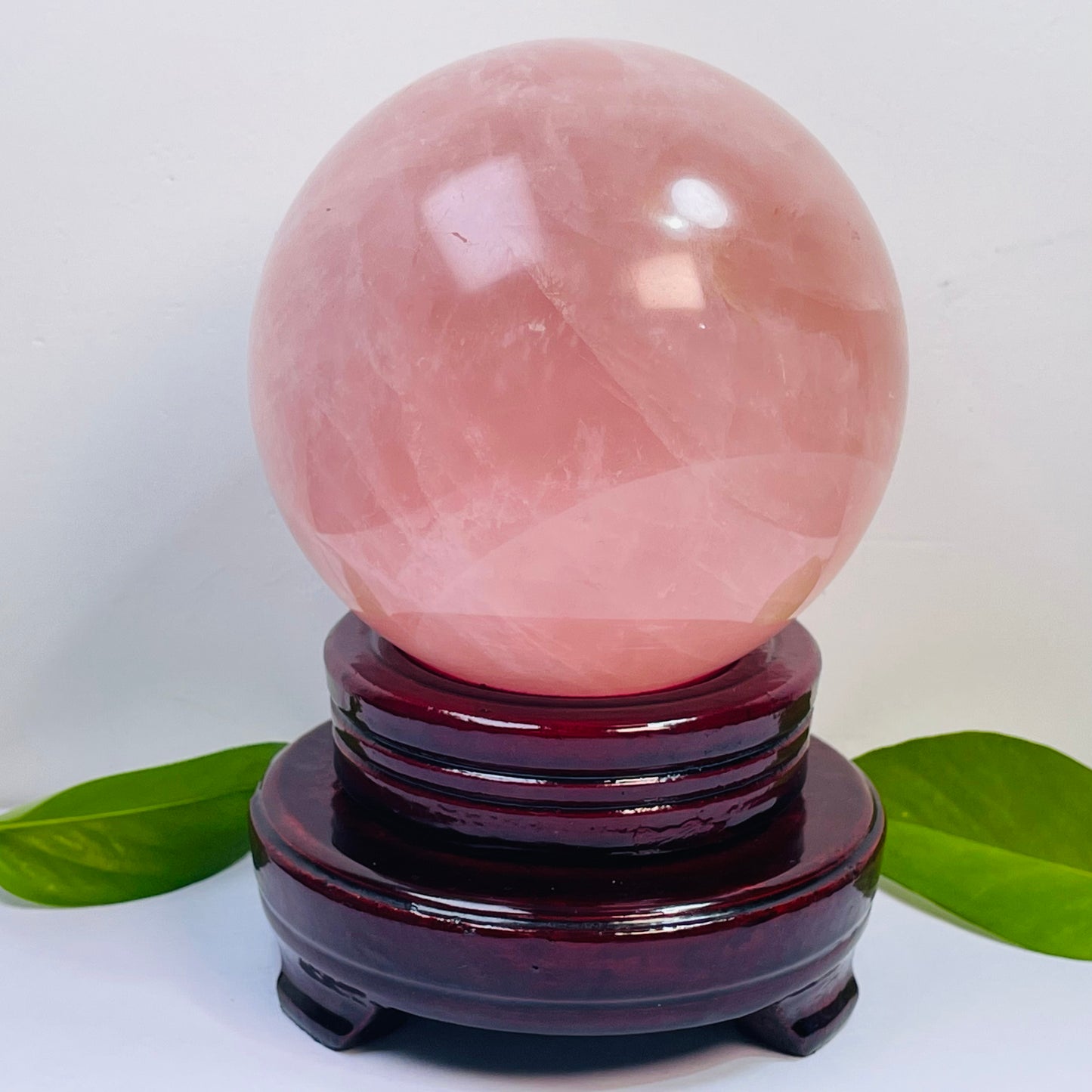 Natural Rose Quartz & Pink Quartz Crystal Sphere