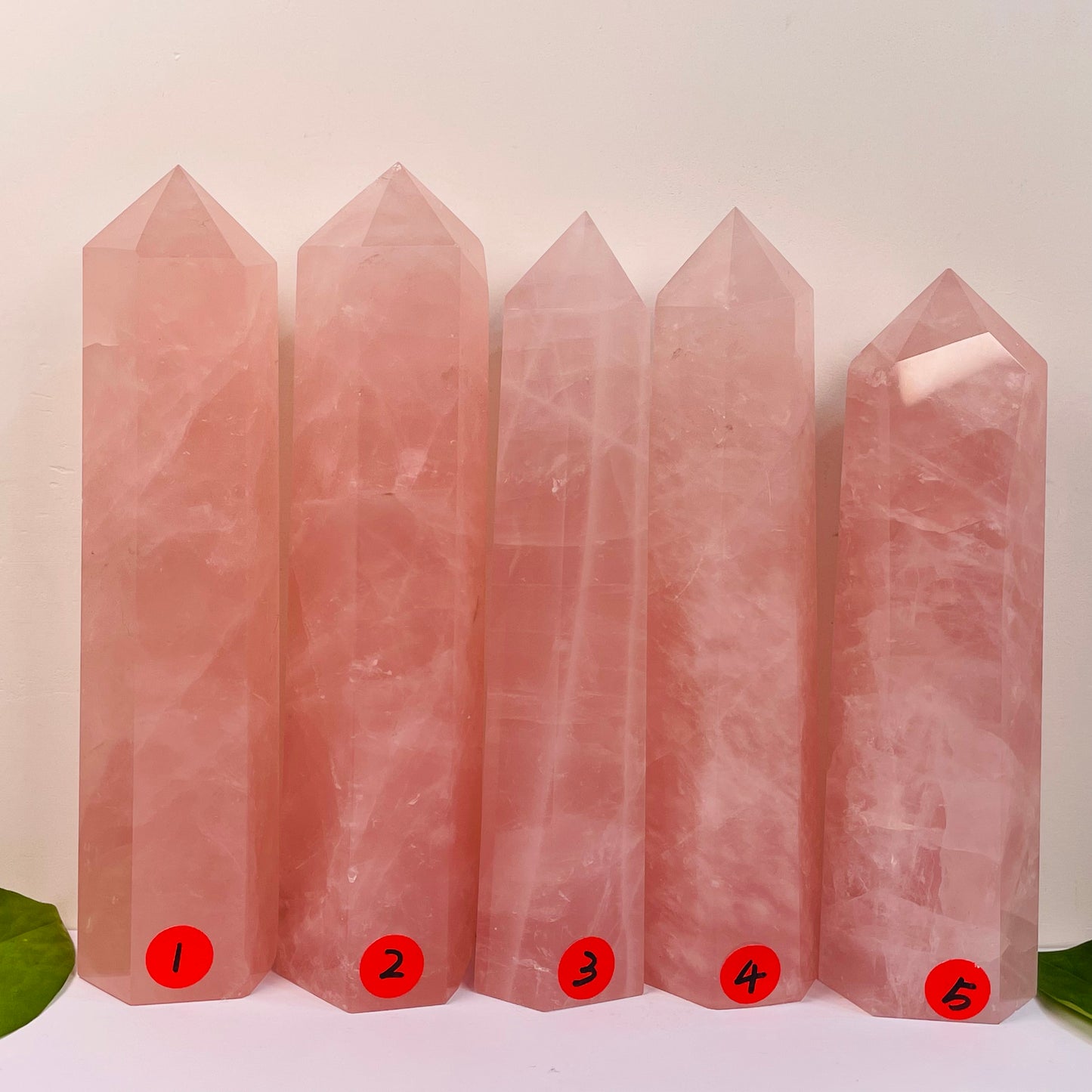 Natural Rose Quartz Tower