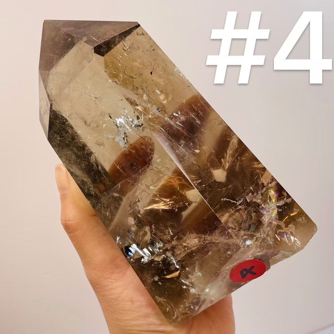 Natural Smoky Quartz Tower