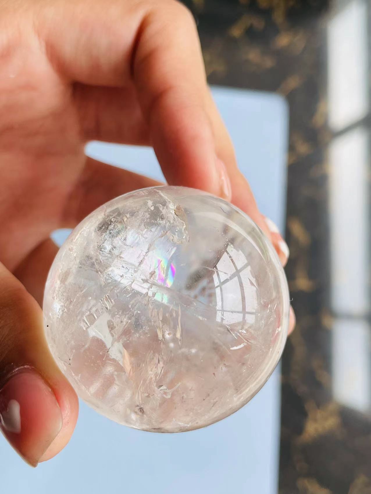 Clear Quartz sphere