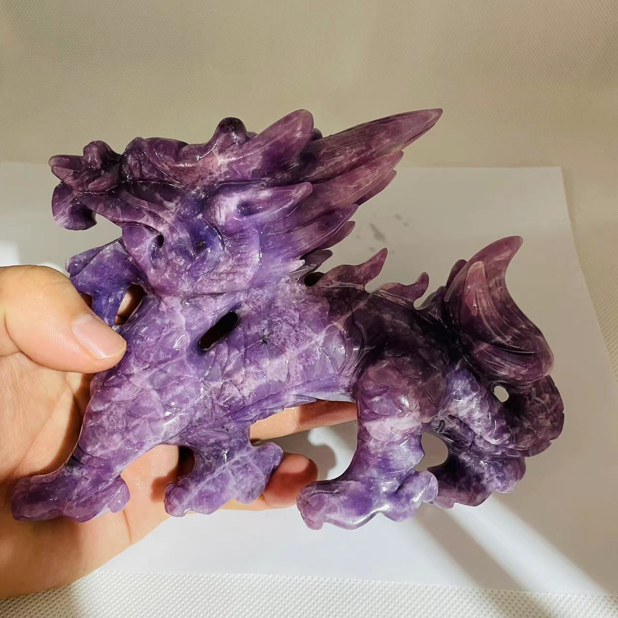 Lepidolite Dragon