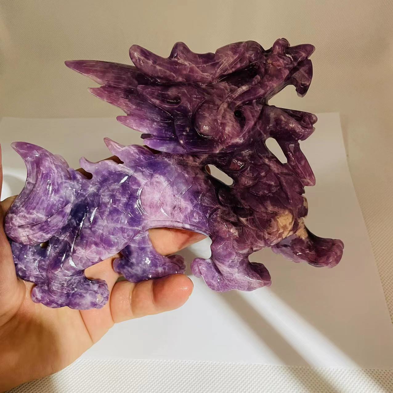 Lepidolite Dragon