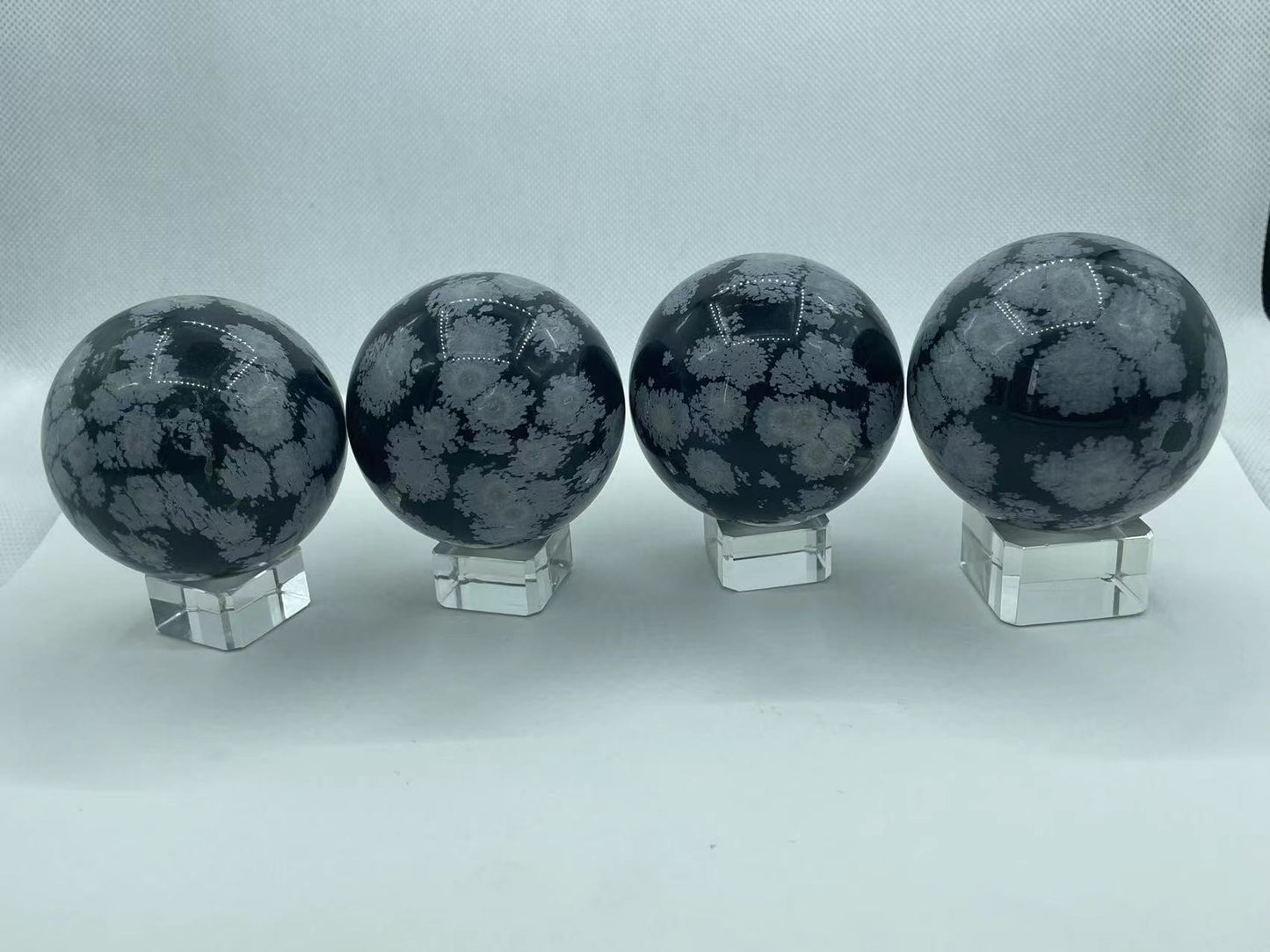 Snowflake Obsidian Sphere