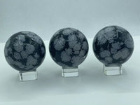 Snowflake Obsidian Sphere