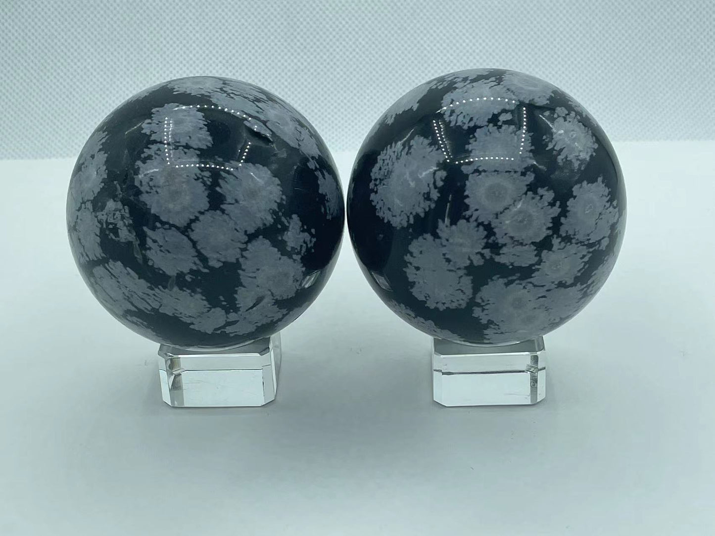 Snowflake Obsidian Sphere