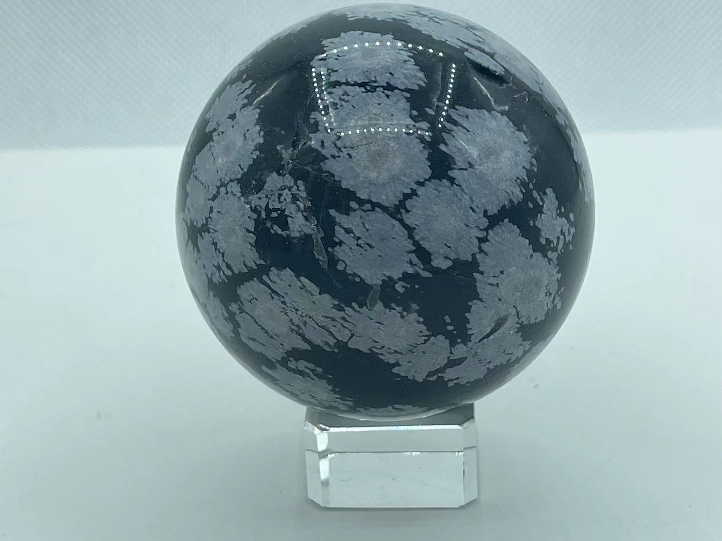 Snowflake Obsidian Sphere